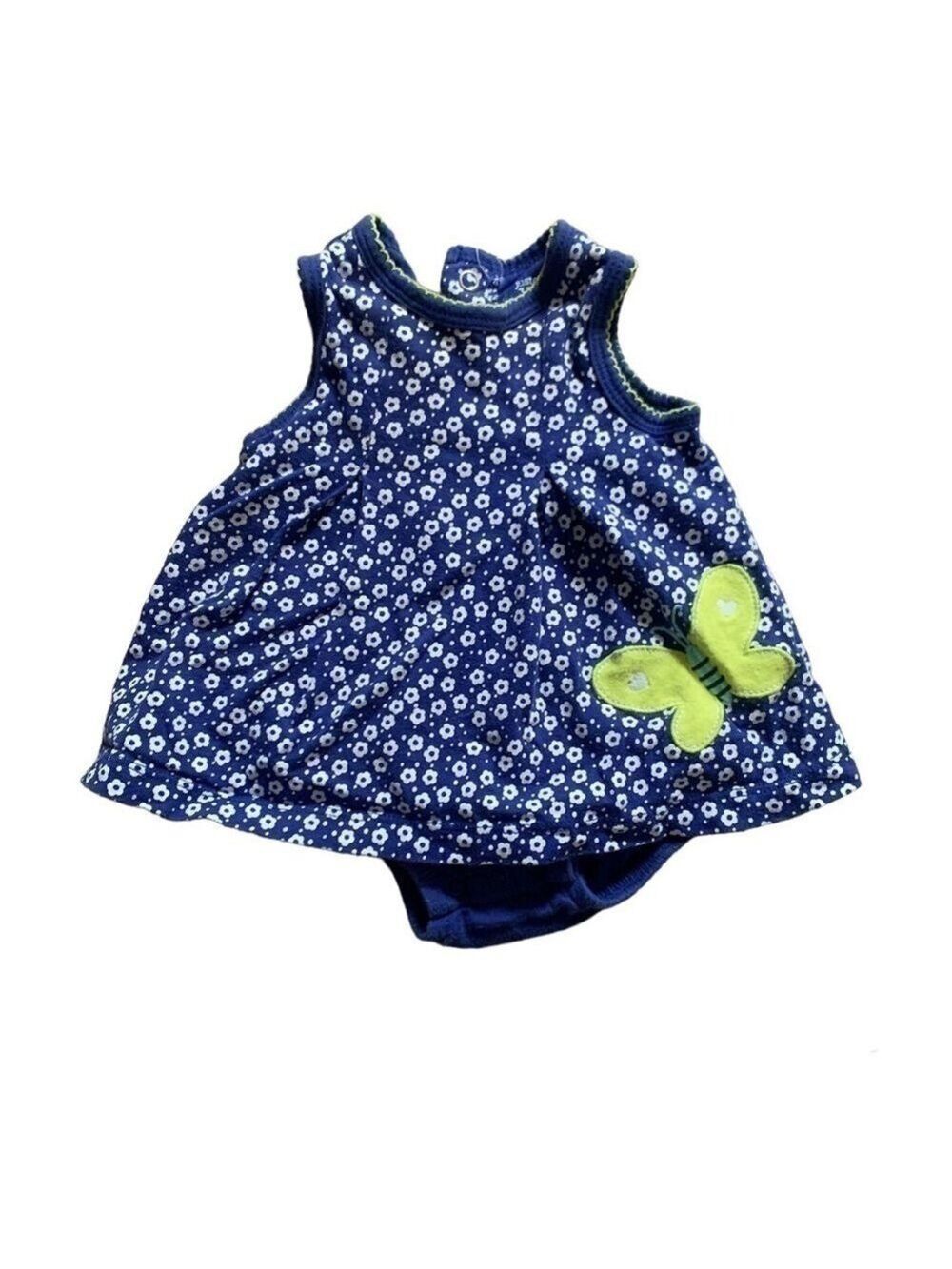 JUST ONE YOU by CARTER’S Blue Peplum Sleeveless Sunsuit size 3 months